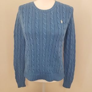 Ralph Lauren Blue 100% Cotton Sweater Medium